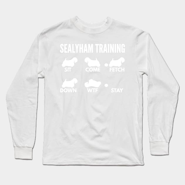 Sealyham Training Sealyham Dog Tricks Long Sleeve T-Shirt by DoggyStyles